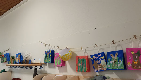 gebastelte Osternester